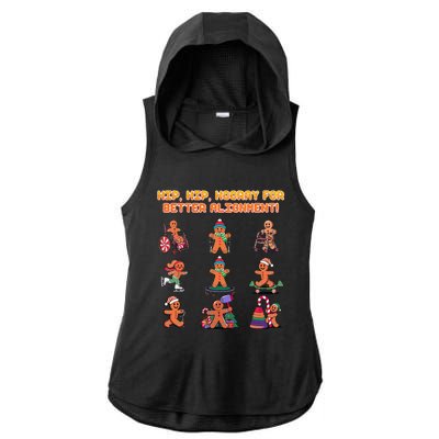 Hip Hip Hooray For Better Alignment Chiropractor Ladies PosiCharge Tri-Blend Wicking Draft Hoodie Tank