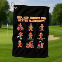Hip Hip Hooray For Better Alignment Chiropractor Golf Towel