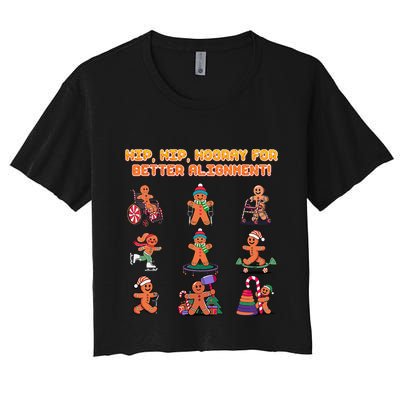 Hip Hip Hooray For Better Alignment Chiropractor Crop Top