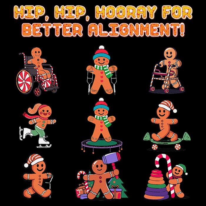 Hip Hip Hooray For Better Alignment Chiropractor Cropped Pullover Crew