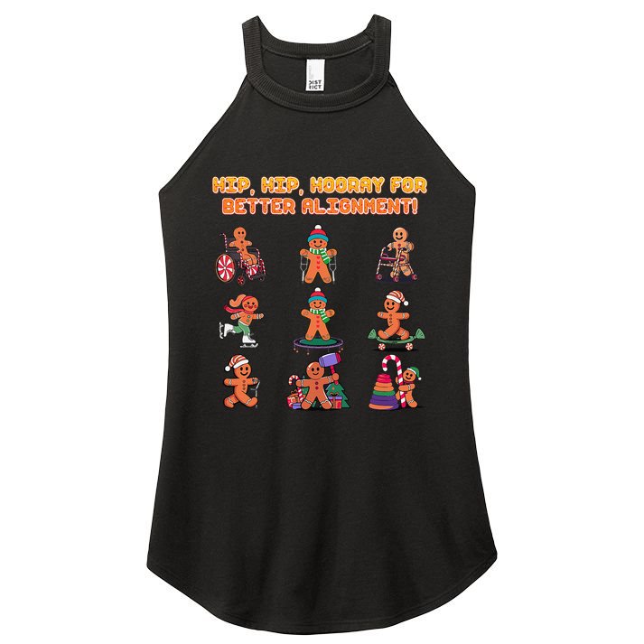 Hip Hip Hooray For Better Alignment Chiropractor Women's Perfect Tri Rocker Tank