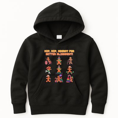 Hip Hip Hooray For Better Alignment Chiropractor Kids Hoodie