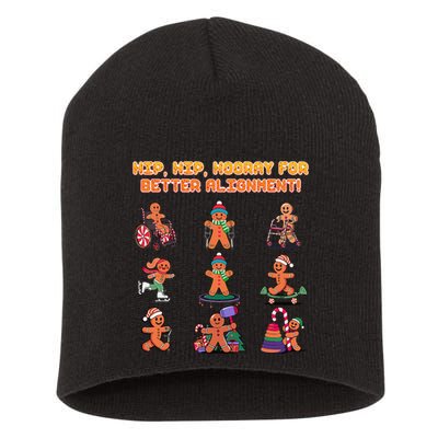 Hip Hip Hooray For Better Alignment Chiropractor Short Acrylic Beanie