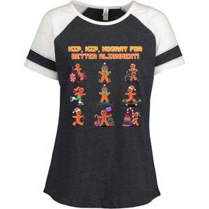 Hip Hip Hooray For Better Alignment Chiropractor Enza Ladies Jersey Colorblock Tee