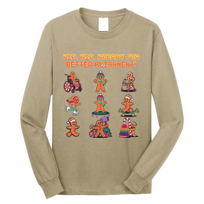 Hip Hip Hooray For Better Alignment Chiropractor Long Sleeve Shirt