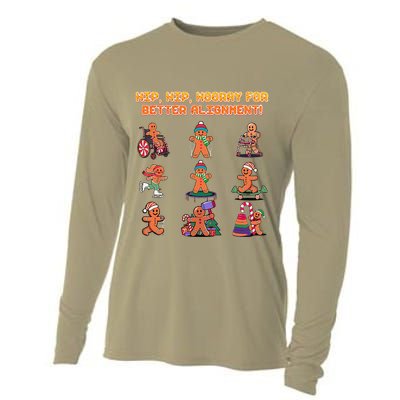 Hip Hip Hooray For Better Alignment Chiropractor Cooling Performance Long Sleeve Crew