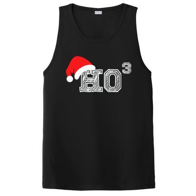 Ho Ho Ho X 3 Third Power Funny Christmas Holiday Humor PosiCharge Competitor Tank