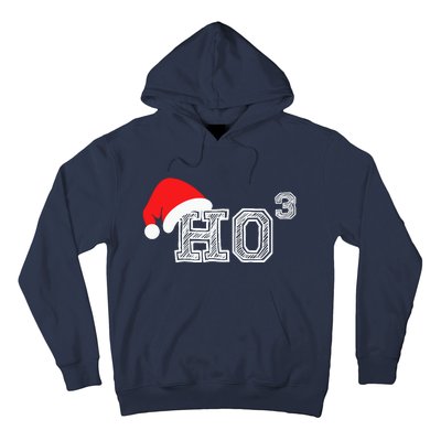 Ho Ho Ho X 3 Third Power Funny Christmas Holiday Humor Hoodie