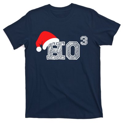 Ho Ho Ho X 3 Third Power Funny Christmas Holiday Humor T-Shirt