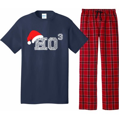 Ho Ho Ho X 3 Third Power Funny Christmas Holiday Humor Pajama Set