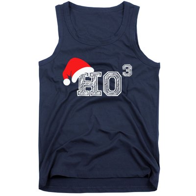 Ho Ho Ho X 3 Third Power Funny Christmas Holiday Humor Tank Top