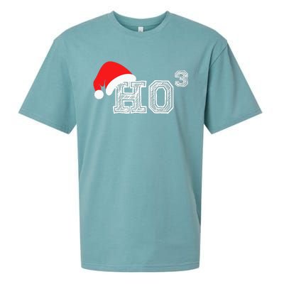 Ho Ho Ho X 3 Third Power Funny Christmas Holiday Humor Sueded Cloud Jersey T-Shirt