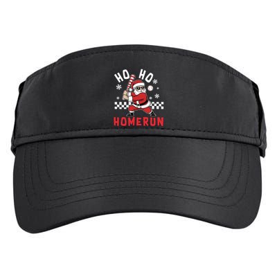 Ho Ho Homerun Baseball Christmas Santa Baseball Funny Gift Adult Drive Performance Visor