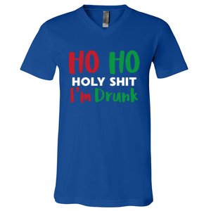 Ho Ho Ho Holy Im Drunk Funny Christmas Ing Attire Cool Gift V-Neck T-Shirt