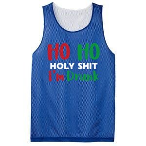 Ho Ho Ho Holy Im Drunk Funny Christmas Ing Attire Cool Gift Mesh Reversible Basketball Jersey Tank