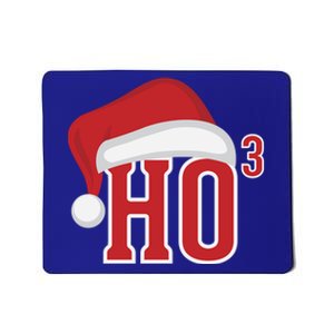 Ho Ho Ho X 3 Third Power Funny Christmas Holiday Gift Mousepad