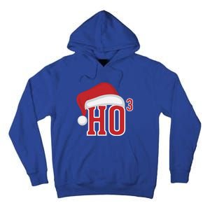 Ho Ho Ho X 3 Third Power Funny Christmas Holiday Gift Tall Hoodie