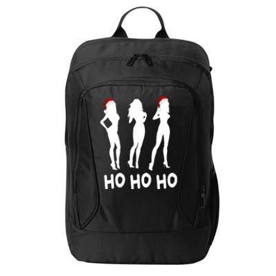 Ho Ho Ho Female Funny Santa City Backpack