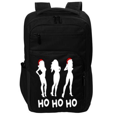 Ho Ho Ho Female Funny Santa Impact Tech Backpack