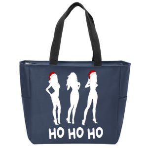 Ho Ho Ho Female Funny Santa Zip Tote Bag