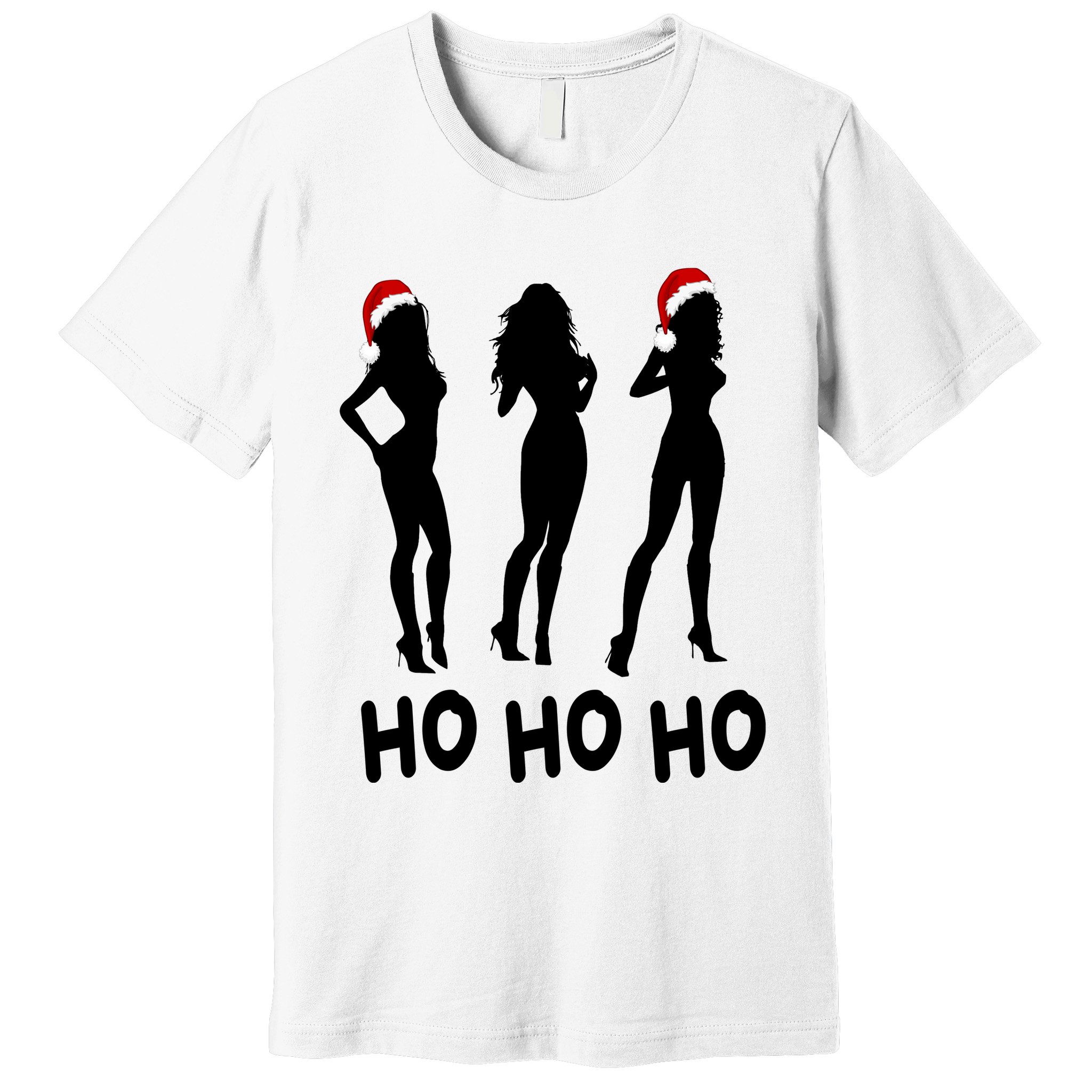 Ho Ho Ho Female Funny Santa Premium T-Shirt