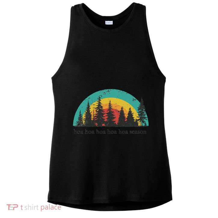 Hoa Hoa Hoa Hoa Hoa Cozy Season Twilight Lover Pine Forest Ladies PosiCharge Tri-Blend Wicking Tank