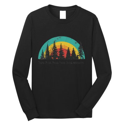 Hoa Hoa Hoa Hoa Hoa Cozy Season Twilight Lover Pine Forest Long Sleeve Shirt