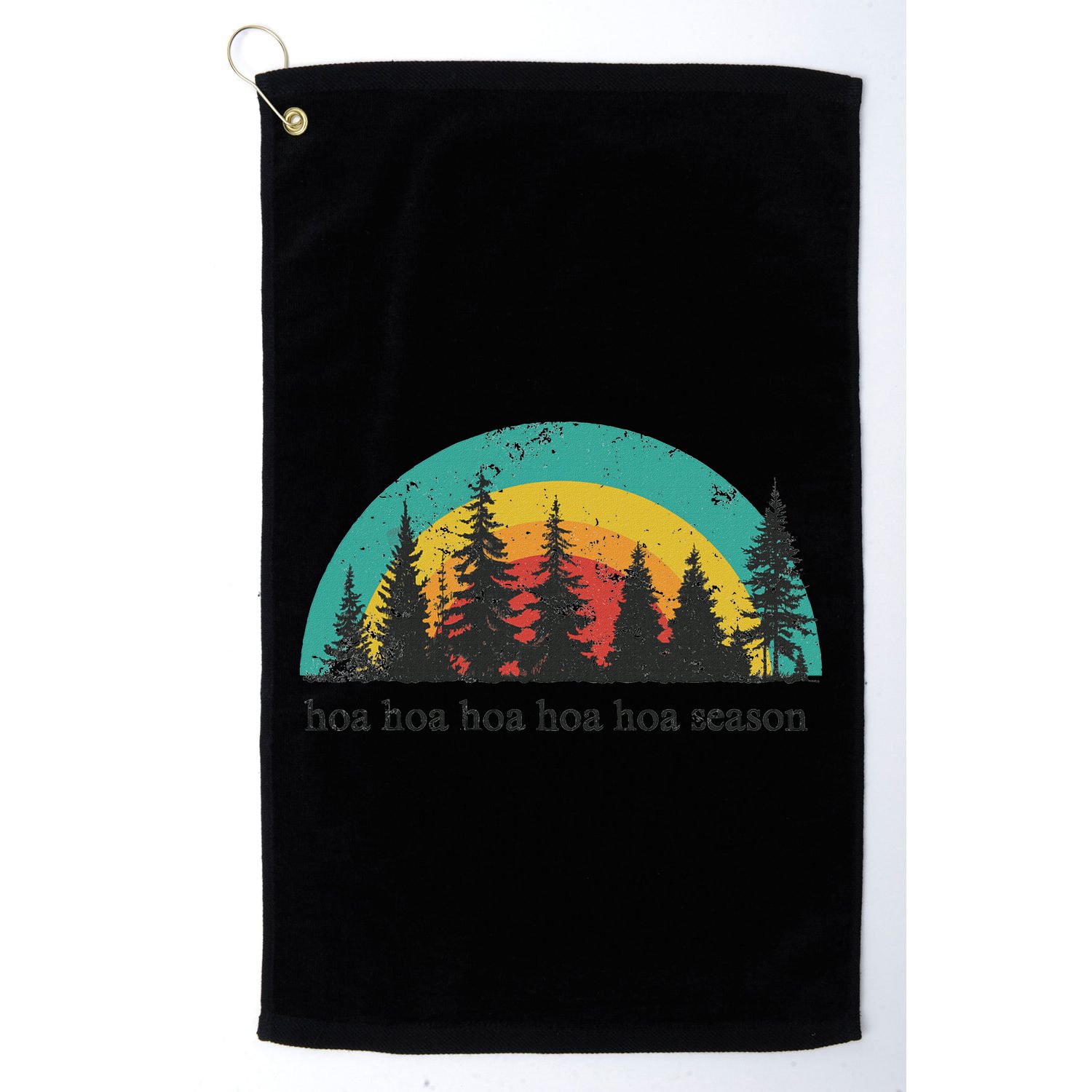 Hoa Hoa Hoa Hoa Hoa Cozy Season Twilight Lover Pine Forest Golf Towel