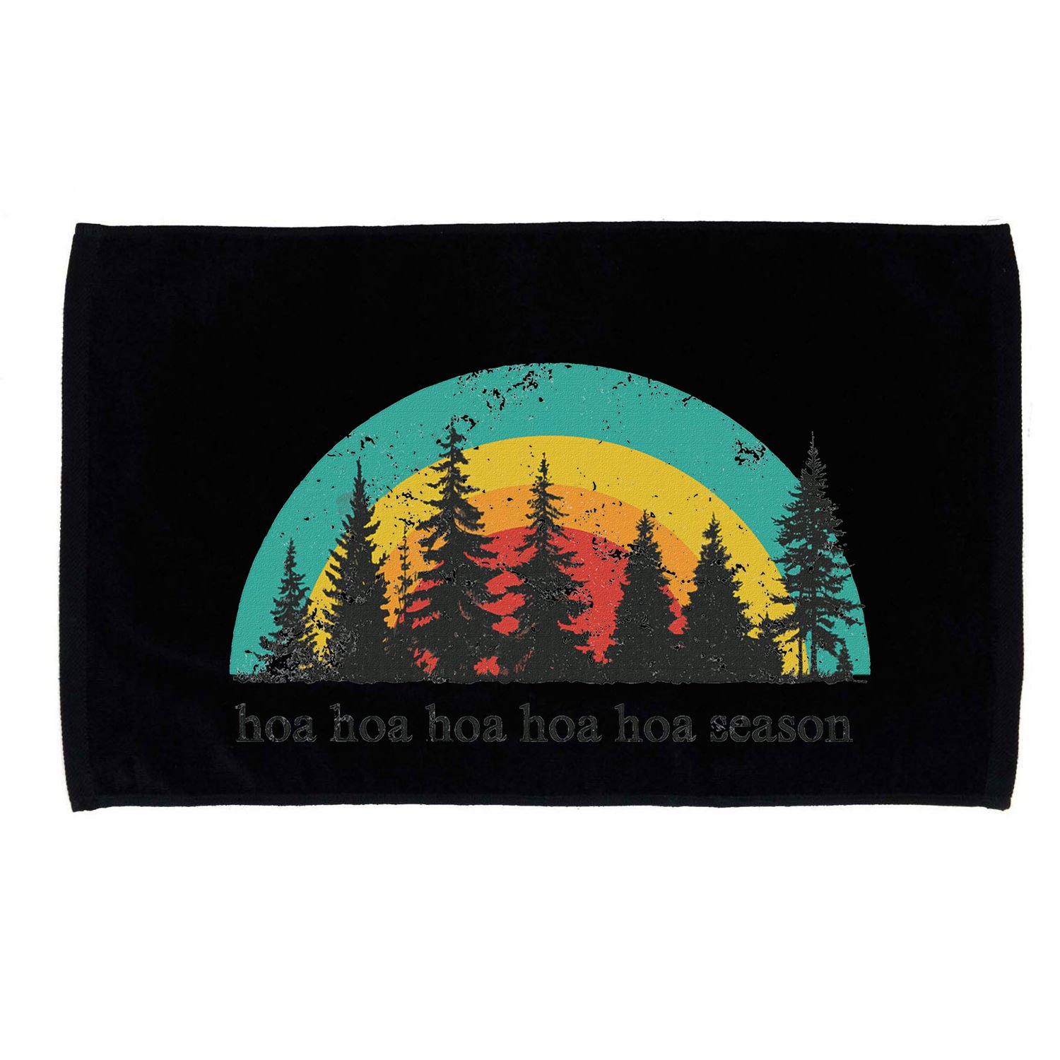 Hoa Hoa Hoa Hoa Hoa Cozy Season Twilight Lover Pine Forest Microfiber Hand Towel