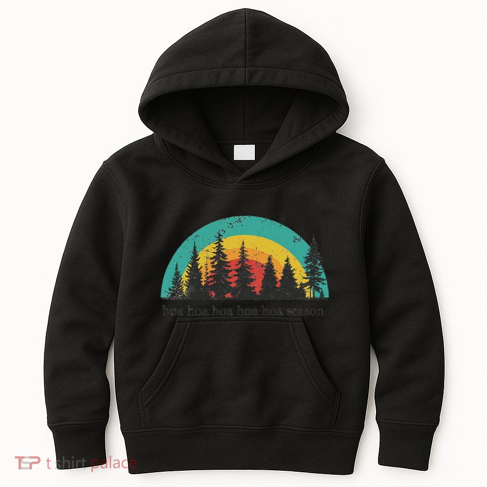 Hoa Hoa Hoa Hoa Hoa Cozy Season Twilight Lover Pine Forest Kids Hoodie