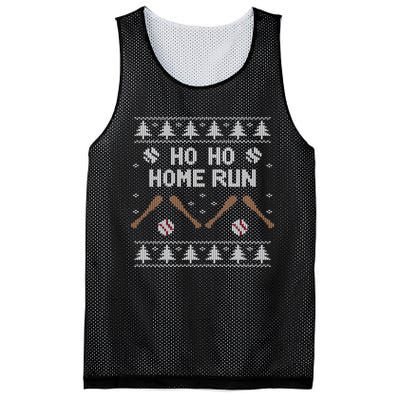 Ho Ho HOME Run Funny Ugly Christmas Baseball lover Mesh Reversible Basketball Jersey Tank