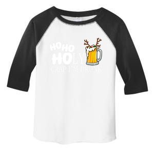 Ho Ho Holy Crap IM Drunk Day Ing Great Gift Beer Clothes Gift Toddler Fine Jersey T-Shirt