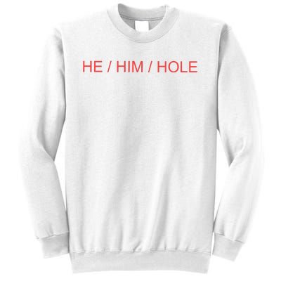 He/ Him/ Hole Sweatshirt