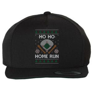 Ho Ho Homerun Baseball Ugly Christmas Party Hitter Gift Wool Snapback Cap