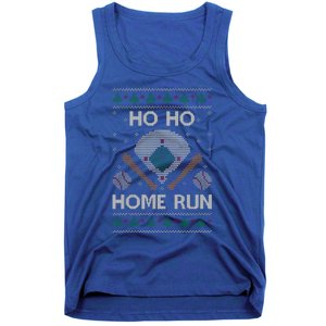 Ho Ho Homerun Baseball Ugly Christmas Party Hitter Gift Tank Top