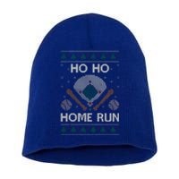 Ho Ho Homerun Baseball Ugly Christmas Party Hitter Gift Short Acrylic Beanie