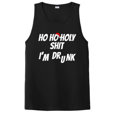 Ho Ho Holy Shit IM Drunk Adult Funny Christmas Gift PosiCharge Competitor Tank