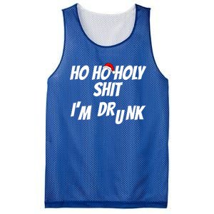 Ho Ho Holy Shit IM Drunk Adult Funny Christmas Gift Mesh Reversible Basketball Jersey Tank