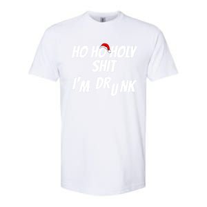 Ho Ho Holy Shit IM Drunk Adult Funny Christmas Gift Softstyle CVC T-Shirt