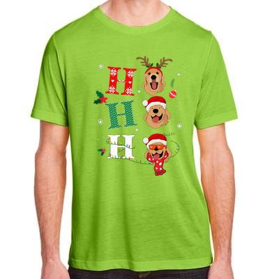 Ho Ho Ho Retrievers Golden Xmas Outfit Christmas Costume Adult ChromaSoft Performance T-Shirt