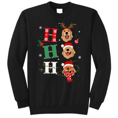 Ho Ho Ho Retrievers Golden Xmas Outfit Christmas Costume Tall Sweatshirt