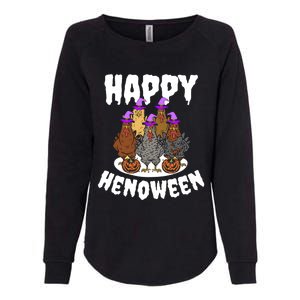 Happy Henoween Hen Chicken Farm Halloween Cute Gift Womens California Wash Sweatshirt