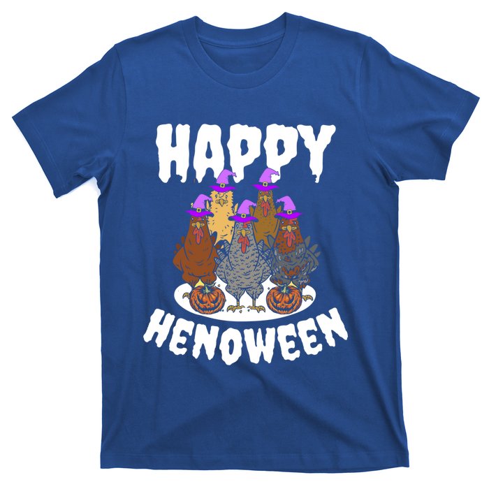 Happy Henoween Hen Chicken Farm Halloween Cute Gift T-Shirt