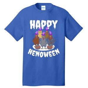 Happy Henoween Hen Chicken Farm Halloween Cute Gift Tall T-Shirt