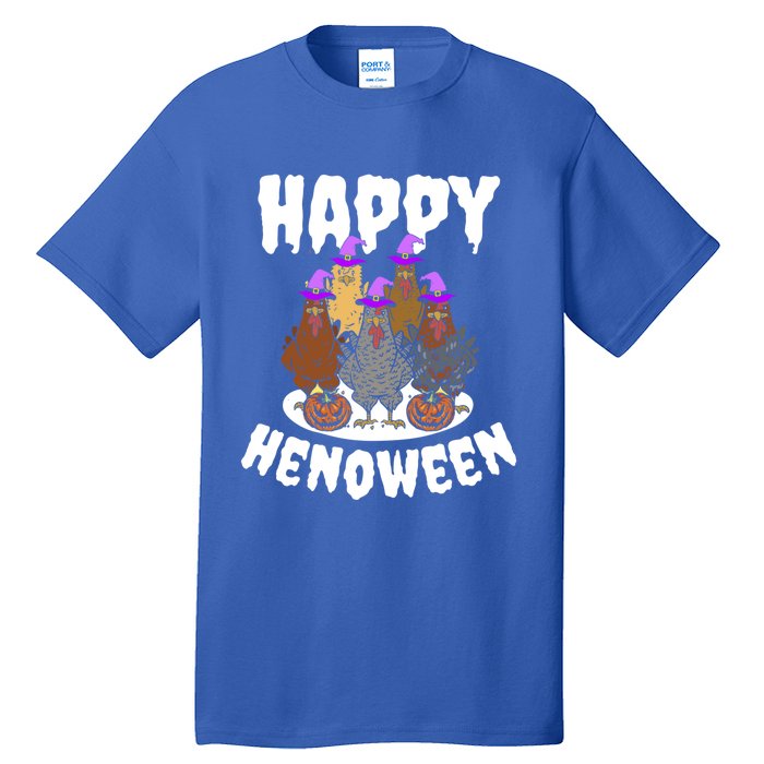 Happy Henoween Hen Chicken Farm Halloween Cute Gift Tall T-Shirt