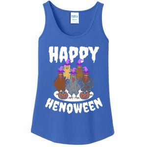 Happy Henoween Hen Chicken Farm Halloween Cute Gift Ladies Essential Tank