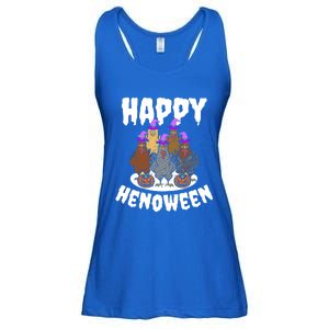 Happy Henoween Hen Chicken Farm Halloween Cute Gift Ladies Essential Flowy Tank