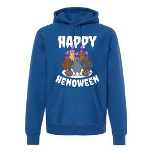 Happy Henoween Hen Chicken Farm Halloween Cute Gift Premium Hoodie