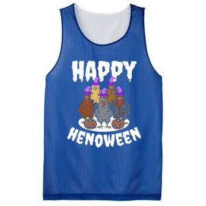 Happy Henoween Hen Chicken Farm Halloween Cute Gift Mesh Reversible Basketball Jersey Tank