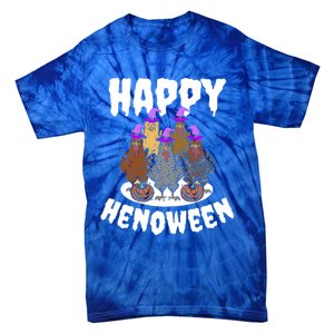 Happy Henoween Hen Chicken Farm Halloween Cute Gift Tie-Dye T-Shirt